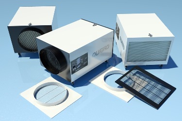ceiling mount, ceiling suspended, wall mounted BHH series air filtration system, air purifier