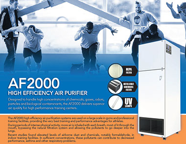 Certified HEPA AIR PURIFIER For Gyms, Sports, Crossfit, Spinning, Fitness and Training Facilities