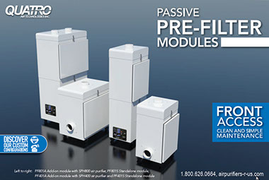 Passive Pre-Filter Modules:  Dust and Resinous Sticky Fume / Smoke