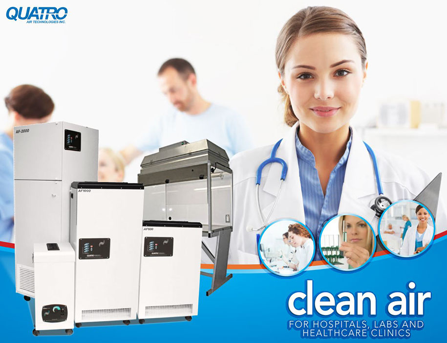 Quatro Air Technologies - Clean Air Solutions for Hospitals, Labs, Healthcare, Clinic, IVF Fertility, Pathology Lab