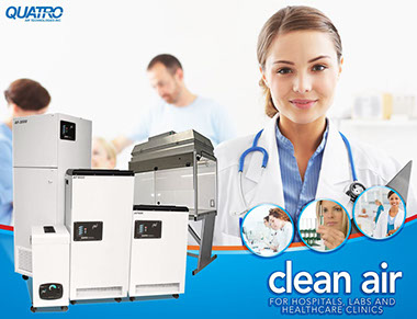 Quatro Air Technologies - Clean Air Solutions for Hospitals, Labs, Healthcare, Clinic, IVF Fertility, Lasik Lab