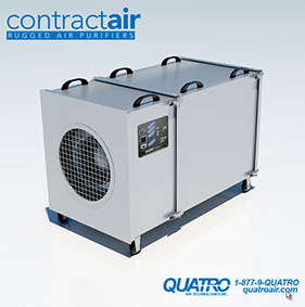 ContractAir, recirculating air filtration system, heavy odor removal capabilities