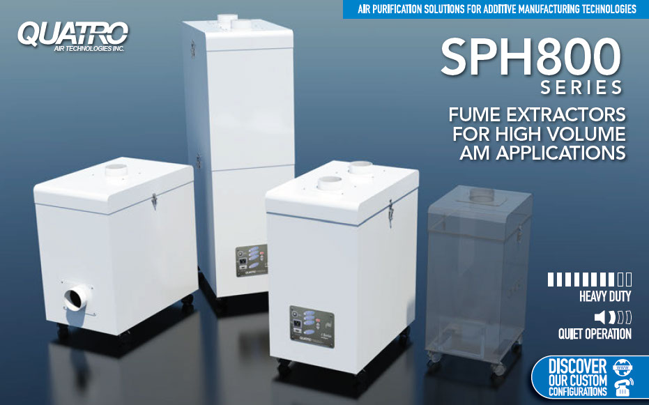 SPH800 series fume extractor, air purifier, for laser cutting, laser marking, laser engraving