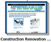Construction, renovation, fine dust, chemical fumes, odor, paint smell removal
