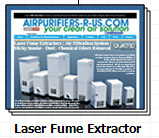 Laser Fumes, Dust, Odor, Extractor, Air Purifiers - no need to vent outside, ducting option available