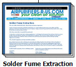 clean air solution for airborne dust particles, smoke, soldering fumes, chemical gas, odors removal