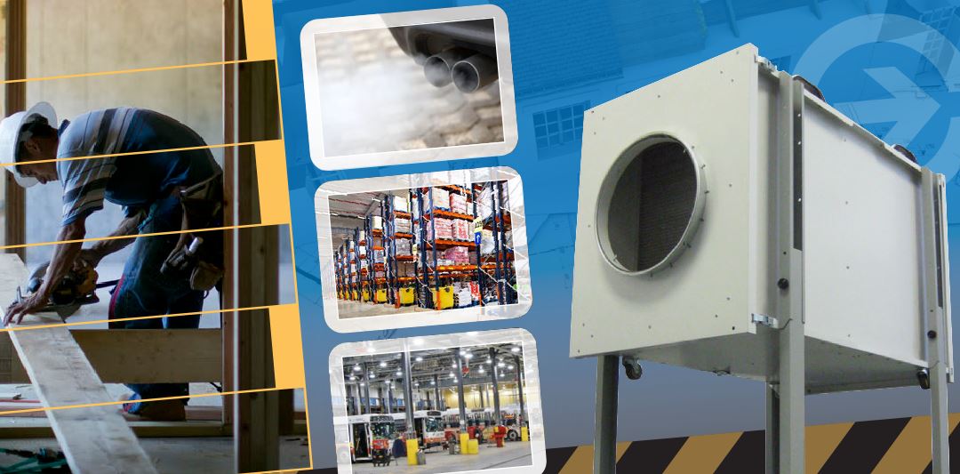 ContractAir air filtration system for heavy dust particle to heavy chemical gas, odor , fumes removal